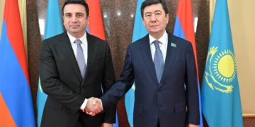 Мәжіліс төрағасы Армения Парламентінің спикерімен кездесті