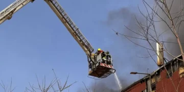 Пожар на рынке «Шапагат» потушили