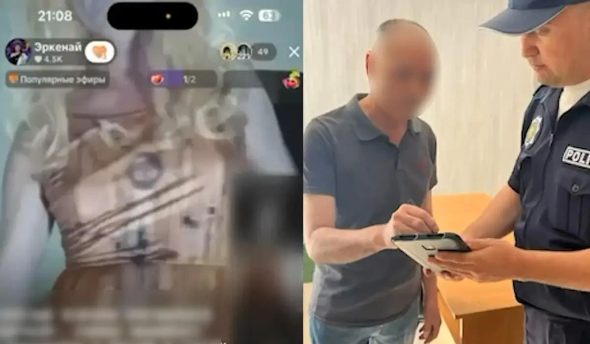 Қарағандыда 50 жастағы ер адам әйелдер киімін киіп, эфирде әдепсіз әрекет жасаған