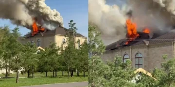 Астанада екі қабатты үйден алапат өрт шықты